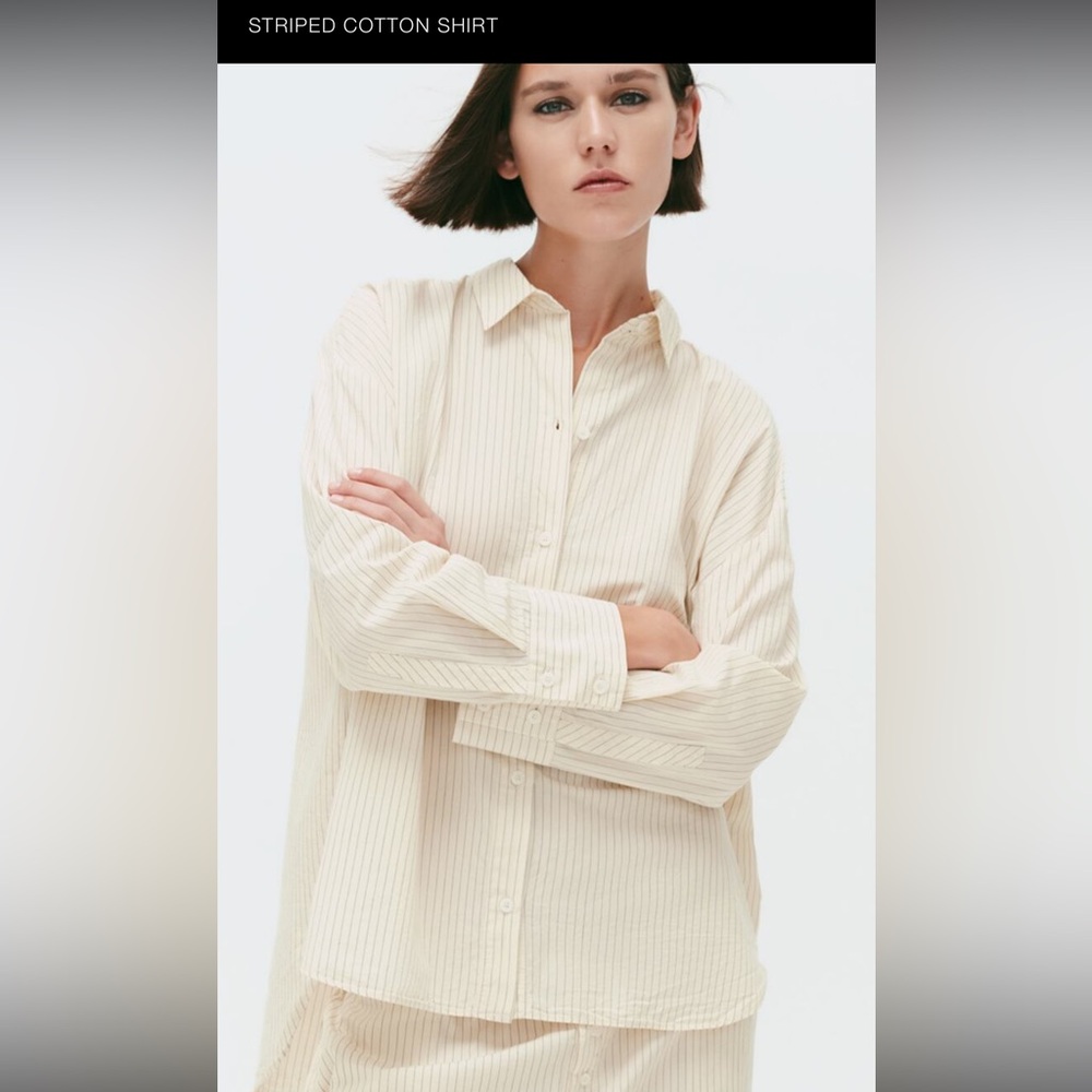 Stripped cotton shirt